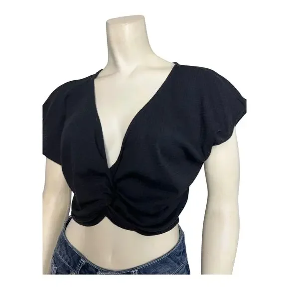 Project Social T NWT Festival Top Shirt Blouse Concert Crop y2k Tank Ribbed New - Picture 3 of 7